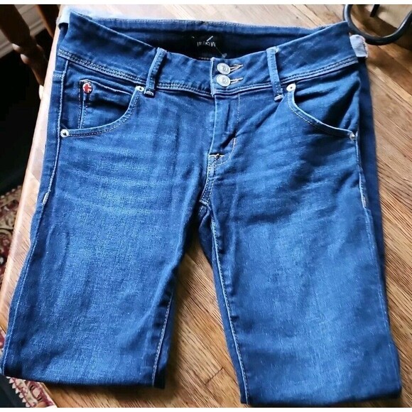 New Hudson Collin Mid-Rise Skinny Cropped Double Button Denim Jeans 24 (26x25) - Picture 4 of 8